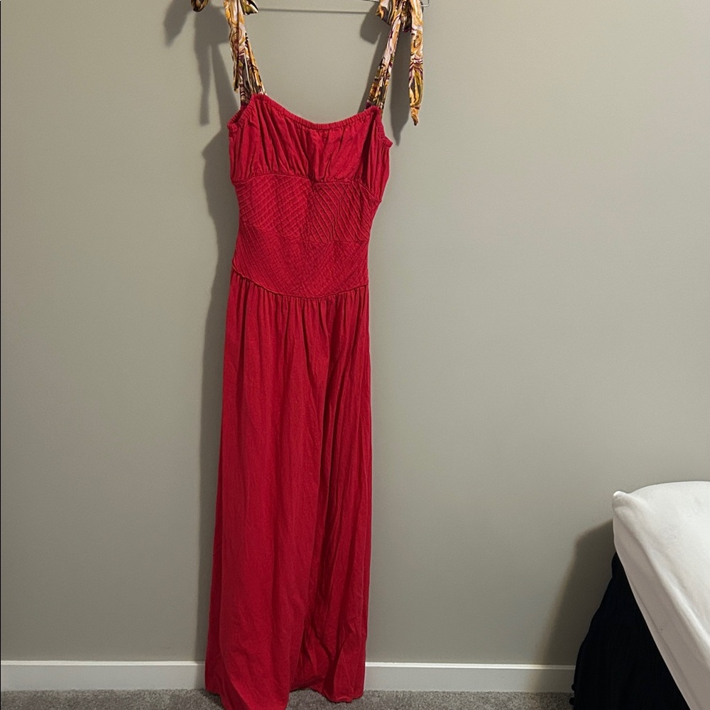 Free people Elegant Red Maxi Dress